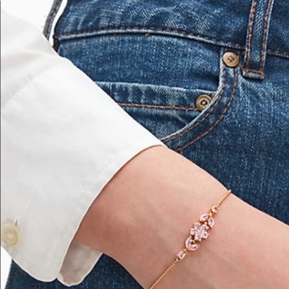 🆕 KATE SPADE | Pink Gardenia flower slider bracelet - Picture 5 of 13
